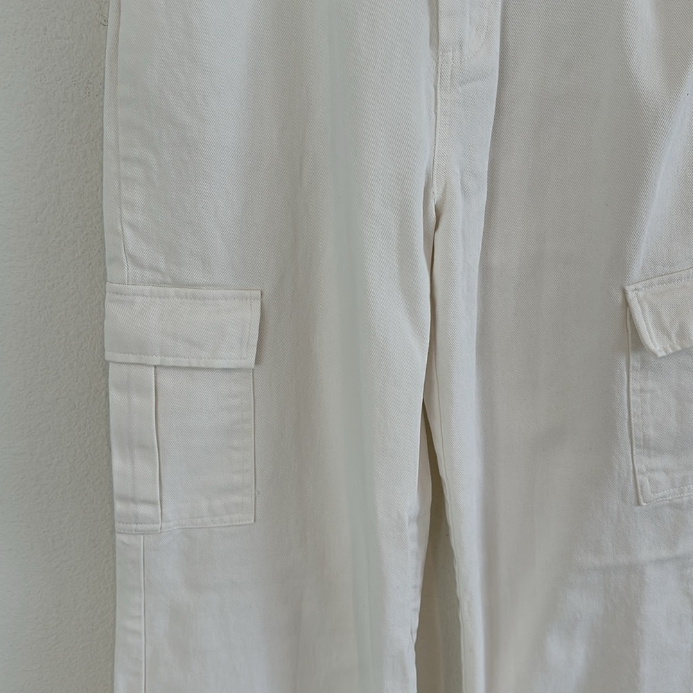 Princess Polly Jeremiah Cargo Jeans White - Picture 4 of 8